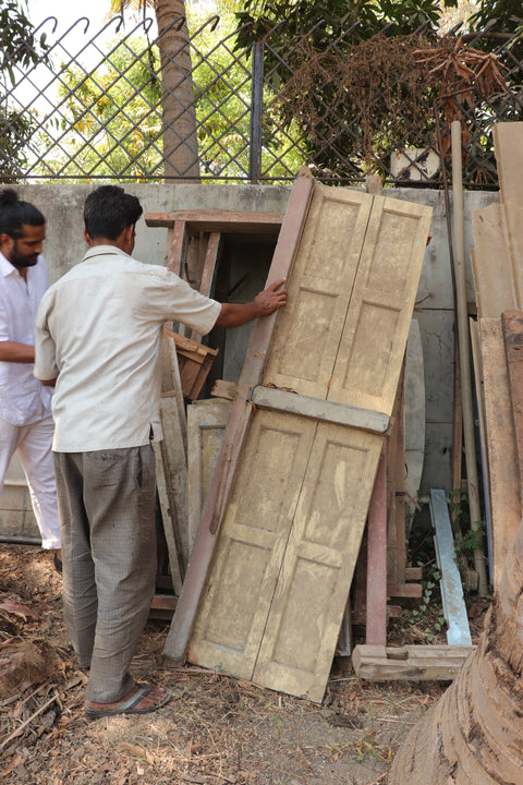 Rescuing wood from an old home
